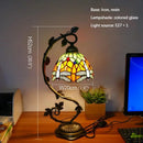 Axyaa Tiffany Table Lamp - Elegant Retro Stained Glass Desk Lamp for Home and Hotel