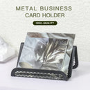 Axyaa Mesh Business Card Holder Stand Desktop Display Organizer 12 Pack Black