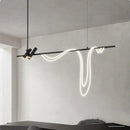 Axyaa Modern Black LED Chandelier for Dining Room & Kitchen Lighting