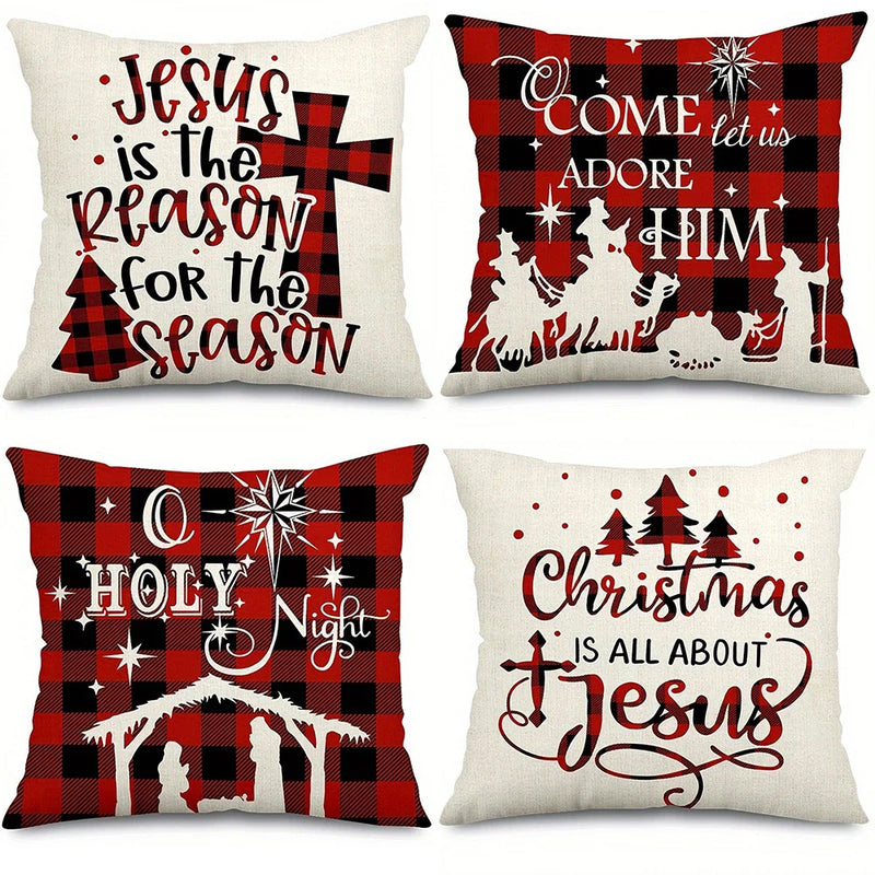 Christmas Decoration Pillowcase Axyaa Merry Christmas New Year Gift Sofa Cushion Cover