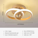 Axyaa Golden LED Ceiling Lamps for Home Decor Aisle Corridor Light Balcony