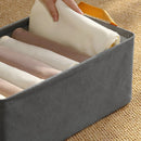 Axyaa Metal Frame Clothes Organizer Storage Box for Wardrobe Closet Organization