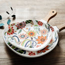 Axyaa Nordic Breakfast Salad Dinner Plate Set, Creative Ceramic Ins Style