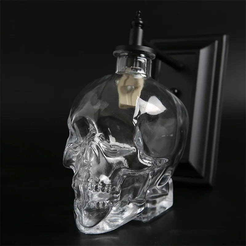 Axyaa Skull Light Glass Wall Lamp LED Industrial Wind Bar Decorative Lamps