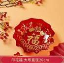 Axyaa Big Fu Zi Fruit Plate - Melon & Snack Plate for Home, BPA-Free
