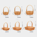 Axyaa Handwoven Storage Basket - 6 Styles for Vegetables, Flowers, Plants, Snacks & Picnics