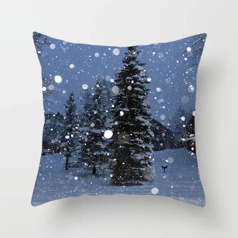 Axyaa Christmas Tree Throw Pillow Cover - Festive Home Decor