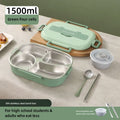 Axyaa Stainless Steel Bento Box with Compartment, Sealed & Portable Thermal Lunch Box