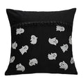 Axyaa Gilded Bat Halloween Cushion Cover for Festive Home Décor