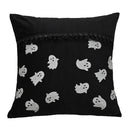 Axyaa Gilded Bat Halloween Cushion Cover for Festive Home Décor