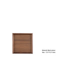 Axyaa Walnut Wooden Tray with Beech Handle for Kitchen, Fruit, Bread Serving