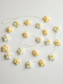Axyaa Daisy Crochet Garland Flower Banner Boho Decor Wedding Party Bunting