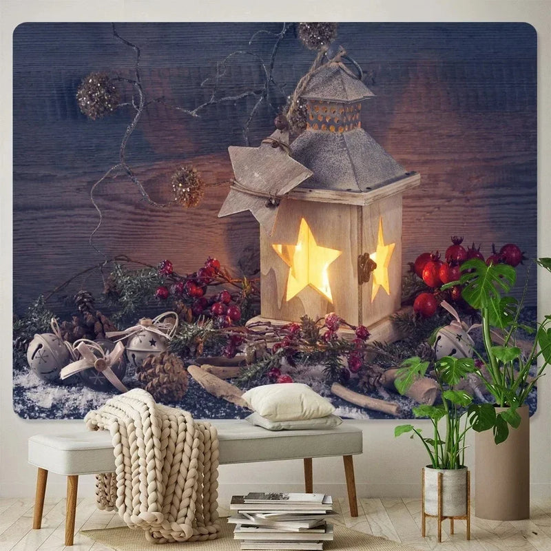 Merry Christmas Tree Wall Tapestry for Home Decor Axyaa Brand