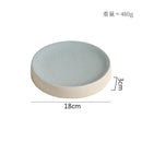Axyaa Ceramic Cylindrical Plate Set Ideal for Pasta, Desserts, Snacks, Steaks, Sushi, and Molecular Cuisine