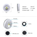 Axyaa Round COB LED Under Cabinet Light with Adhesive Sticker