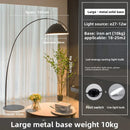 Axyaa Nordic Arc LED Floor Lamp, Adjustable Angle for Modern Living Room Lighting.