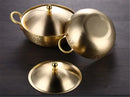 Axya Copper Cooking Pots Set: Small Hotpot Stove & Milk Pot Cookware Set