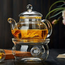 Axyaa Glass Teapot Filterable Thick Heat-resistant Puer Oolong Flower Tea Pot