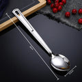 Axyaa Stainless Steel Serving Ladle Skimmer Colander Spoon Oil Separator Dishwasher Safe