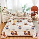 Axyaa Cotton Double Quilts: Cartoon Spring Summer Design, Soft & Comfortable, Adult Child Sizes