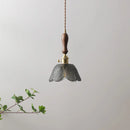 Axyaa Nordic Modern LED Glass Pendant Lamps with Knob Switch Fixtures