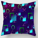 Axyaa Gamer Grip Square Pillowcase | Anime Style | TV Game Fan | 45x45 Cushion Cover