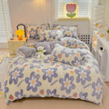 Axyaa Rainbow Dual-color Flannel Duvet Cover - Soft & Cozy Winter Bedding
