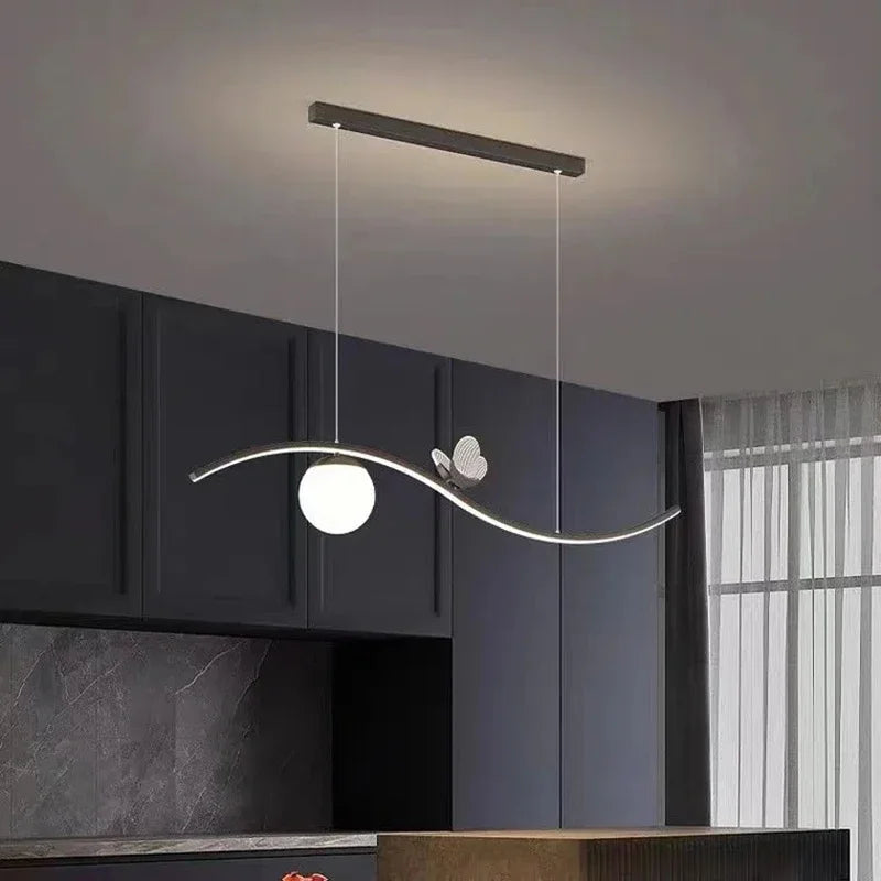 Axyaa Butterfly Chandelier for Dining Room Study Bar Office, Modern Minimalist Pendant Lamp