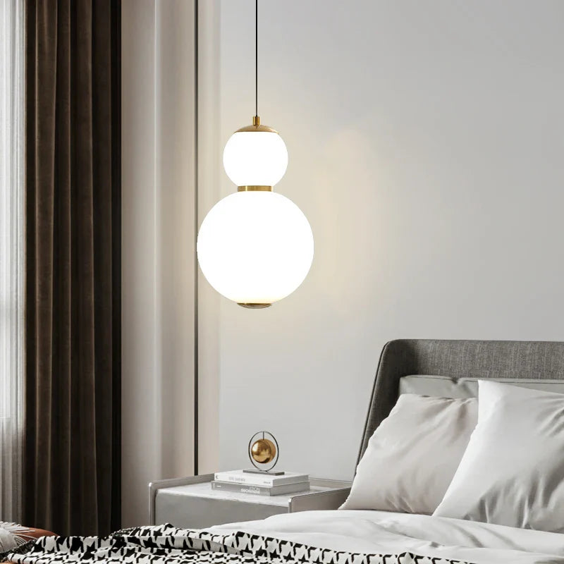 Axya Nordic Glass Ball Hanging Lamp for Stylish LED Lighting Fixtures