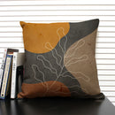 Axyaa Tropical Leaves Grey Plant Pillow Case 45X45CM Home Decor