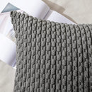 Axyaa Soft Striped Cushion Covers 20x20 Inch for Living Room Decor