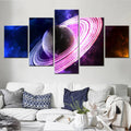 Axyaa Saturn Landscape Canvas Print Set for Stylish Home Decor
