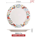 Axyaa Red Flower & Bird Ceramic Tableware Set