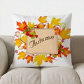Axyaa Fall Leaves Decorative Pillow Cover for Sofa, Bedroom, Car