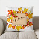 Axyaa Fall Leaves Decorative Pillow Cover for Sofa, Bedroom, Car