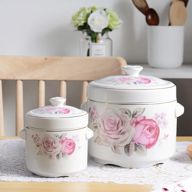 Axya Ceramic Stew Pot with Lid for Stews and Soups
