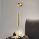 Axyaa Copper Wall Lamp: Minimalist LED Lighting for Bedroom, Living Room, Corridor