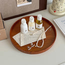 Axyaa Nordic Wooden Serving Tray - Coffee Breakfast Decorative Organizer