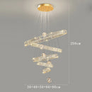 Axyaa Crystal Chandelier Stair Pendant Lamp Living Room Pendant Lights Interior Lighting