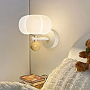 Axyaa Cream Style Pumpkin Bedside Wall Lamp for Children's Room and Living Room