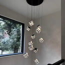 Axyaa Crystal Chandeliers: Modern LED Ceiling Lighting for Living Room