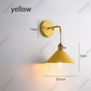 Axyaa Color Iron Wall Lamp for Living Room, Bedroom, Hallway - Retro Creative LED Lighting