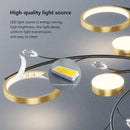 Axyaa Crystal LED Ceiling Lamp for Home Decor and Lighting