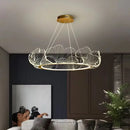 Axyaa LED Lotus Leaf Ceiling Chandelier for Home Decor and Light Fixtures