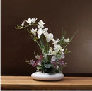 Axyaa Dove Orchid Vase: Ceramic Flower Arrangement Ornaments for Home Office Decor