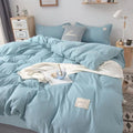 Axyaa Solid Color Bedding Set: Soft Twin Full Queen Size Bed Linens