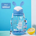 Axyaa 600ml Cartoon Kids Straw Cup | Leakproof BPA-Free Water Bottle for Girls