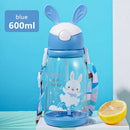 Axyaa 600ml Cartoon Kids Straw Cup | Leakproof BPA-Free Water Bottle for Girls
