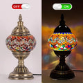 Axyaa Handmade Glass Mosaic Table Light for Home and Hospitality Settings