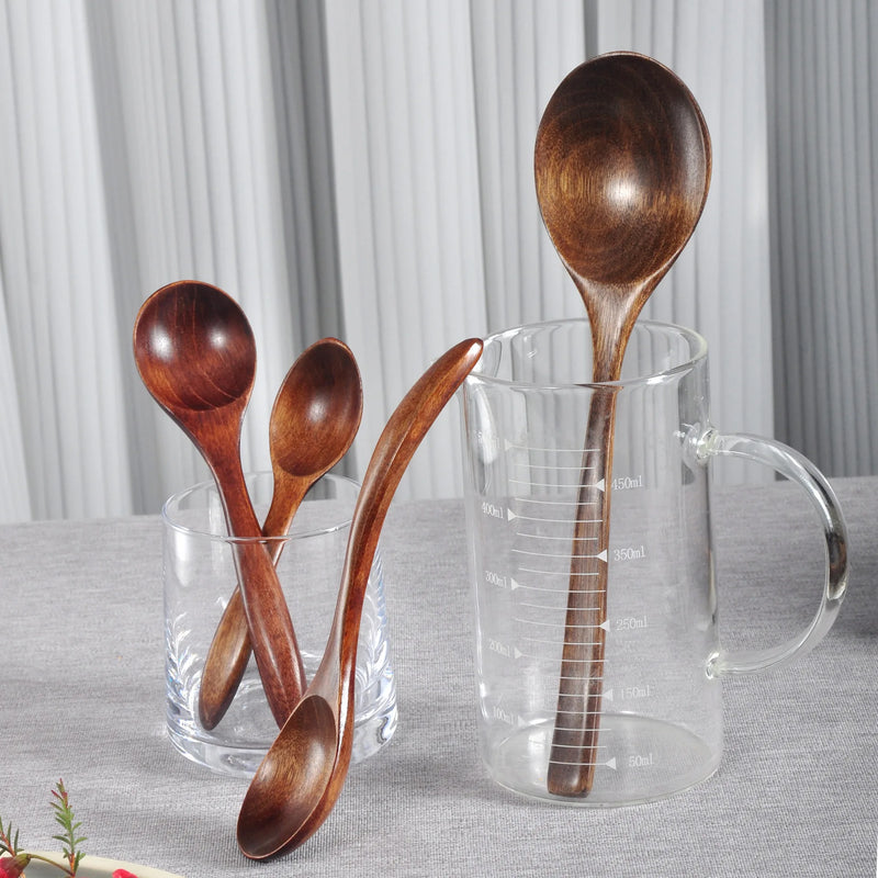 Axyaa Japanese Wooden Ramen Spoon - Versatile Household Tableware